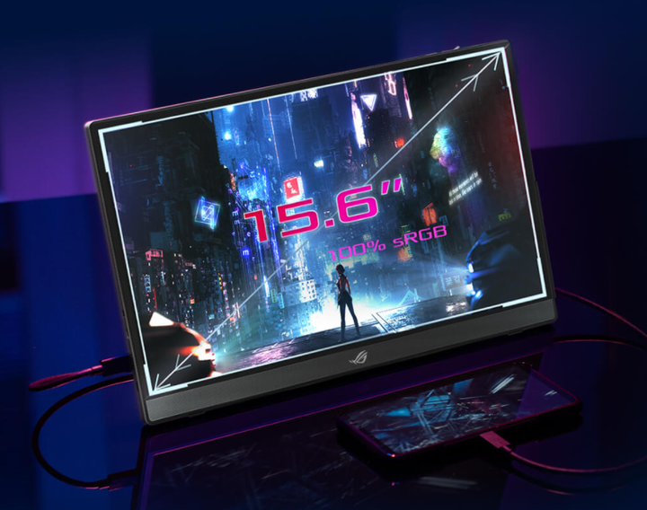 ROG 推出 Strix XG16 可攜式電競螢幕 在 15.6 吋螢幕內提供 144Hz 更新率與 G-SYNC 相容設計