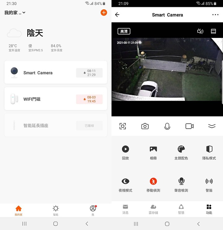 居家防護再升級 | 【FAMMIX】300萬畫素全彩夜視戶外照明WiFi監視器D2