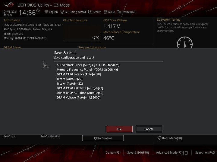 AMD 5700G 初體驗：x570s 超頻