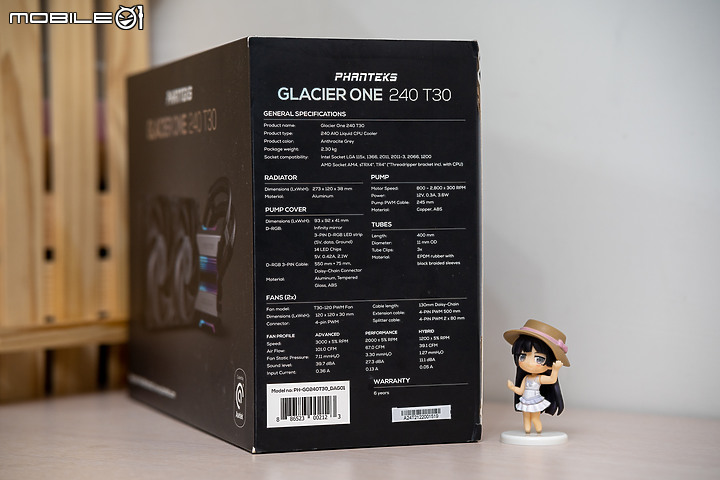 點我看大圖 高性能新選擇PHANTEKS GLACIER ONE 240T30 & T30-120高壓扇開箱測試