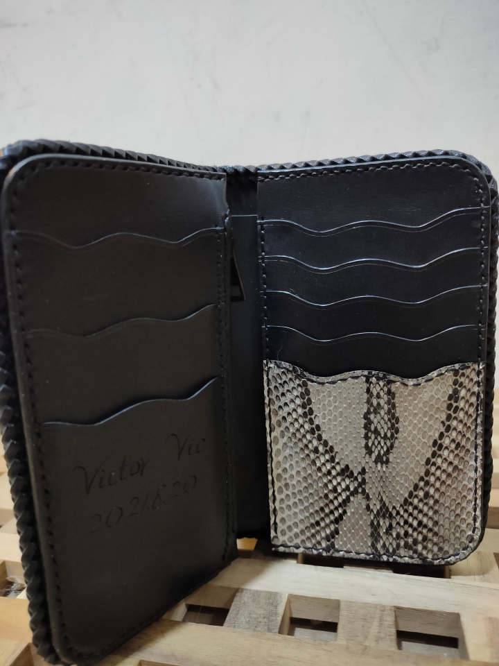 Welling leather_lizard and snake wallet