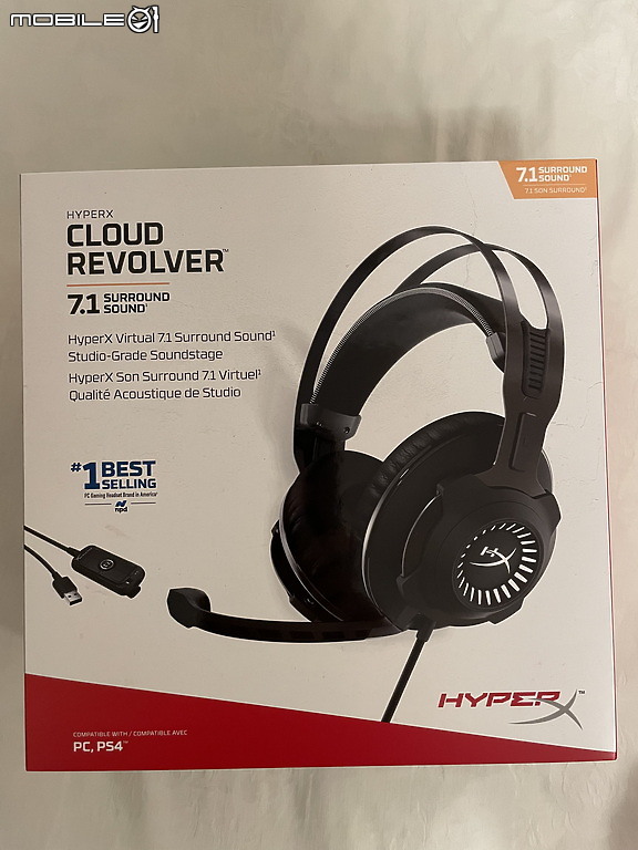 新週邊入手 HyperX Cloud Revolver 7.1 簡單開箱