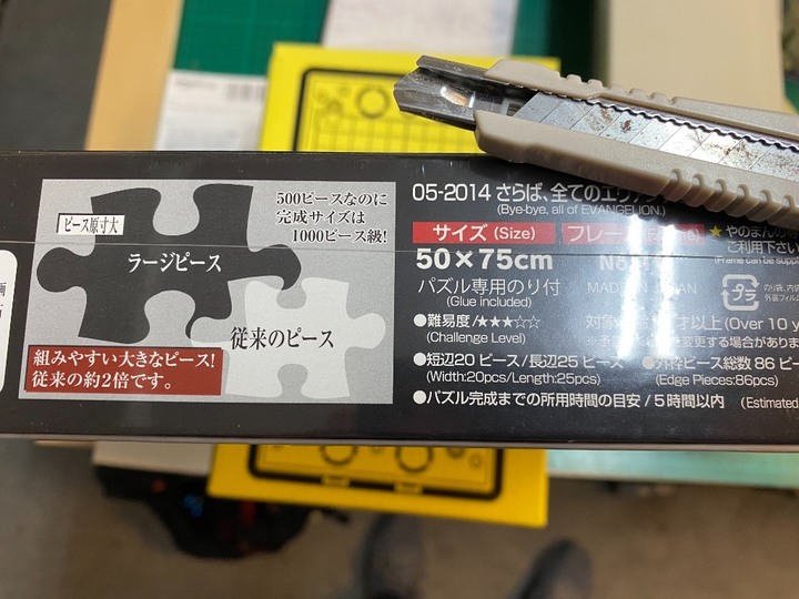 Evangelion 劇場版𝄇 純白地獄500片拼圖開箱(圖文少)