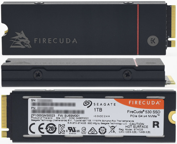 Seagate FireCuda 530 1TB散熱片版NVMe SSD開箱簡測