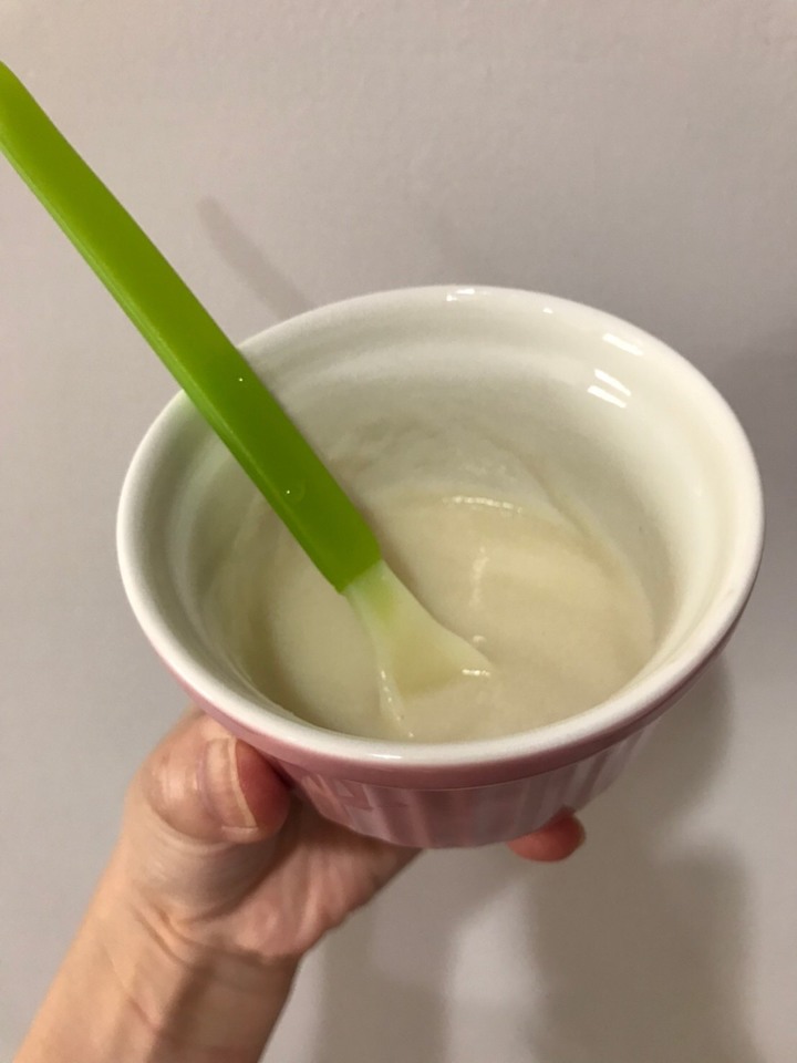 寶寶副食品嘗試中~桂格米精過關!