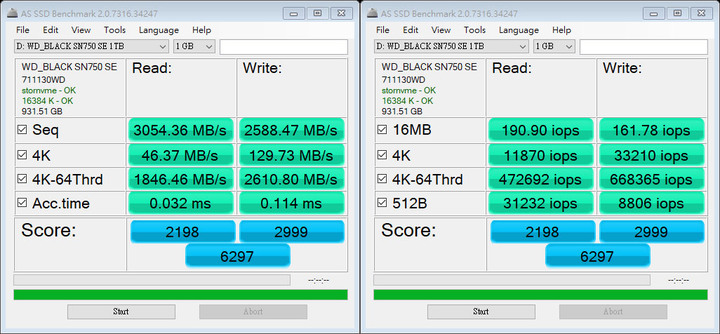 WD_BLACK SN750 SE NVMe 1TB SSD開箱簡測