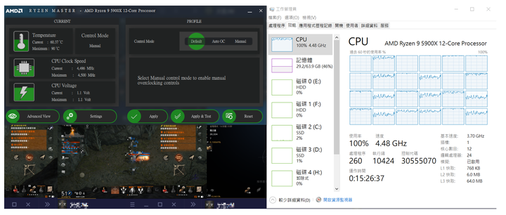 AMD Ryzen 9 5900X 超頻
