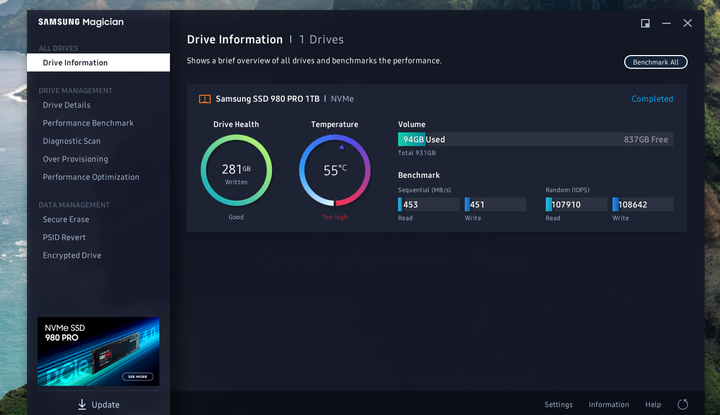 [已解決] Samsung 980 Pro 很不 Pro ，10年前SATA都比較它快，Why?