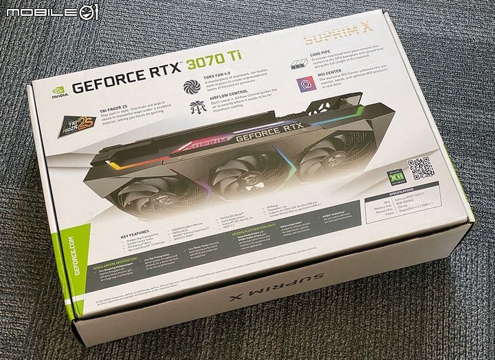 點我看大圖 微星MSI RTX 3070 Ti 8G SUPRIM X 之微開箱微心得!