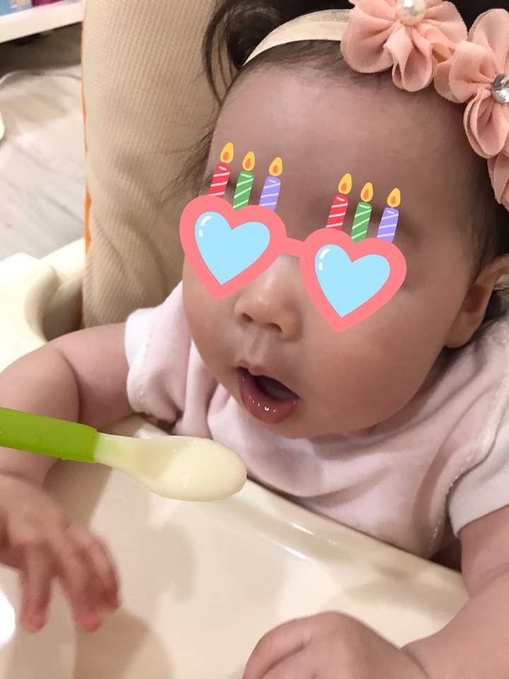 寶寶副食品嘗試中~桂格米精過關!