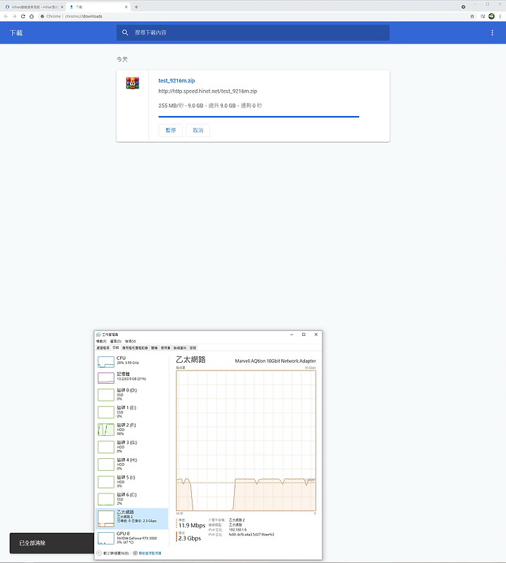 非固定制進階型2G/1G初步測試(01.29更新：MikroTik RB5009UG + 非固定制2G/1G)