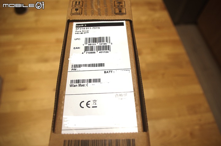 【開箱】Acer Swift3 EVO i7 (陸版 非凡S3 sf314-511) 14吋筆電