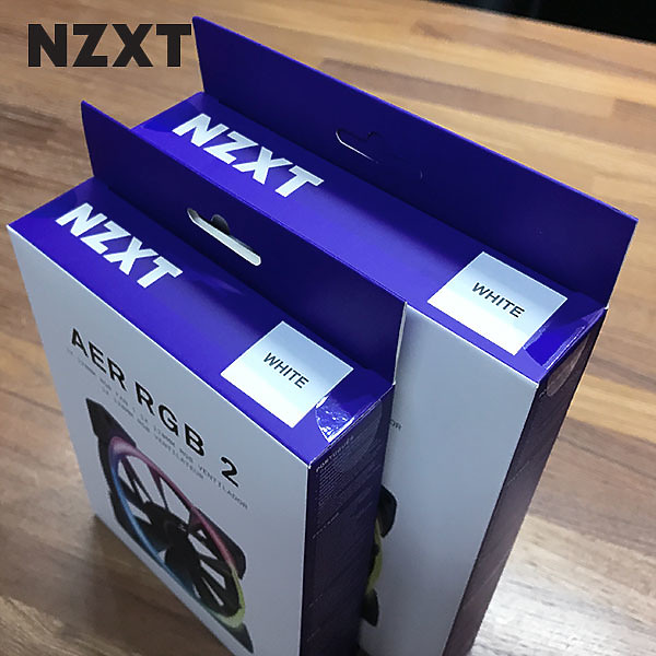 點我看大圖 全新白色NZXT Aer RGB 2,整機白,風扇當然也要白!