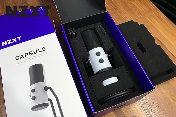 NZXT Capsule 24bit/96kHz數位降噪麥克風，黑白雙色美型登場！