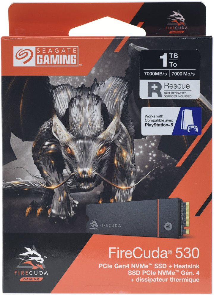 Seagate FireCuda 530 1TB散熱片版NVMe SSD開箱簡測