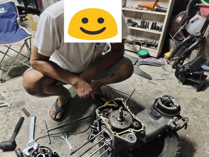 教父親如何拆裝機車引擎(車種-三陽-舊迪爵125)(2021/09)4623