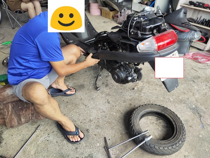 教父親如何拆裝機車引擎(車種-三陽-舊迪爵125)(2021/09)7814