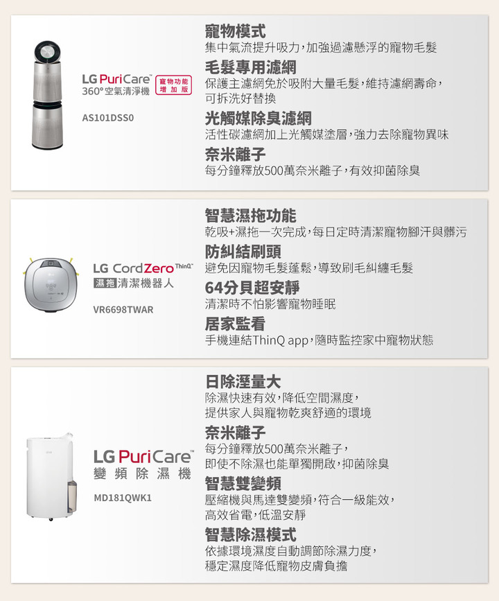 【快閃名額體驗】LG小家電,帶你體驗低敏居家環境,翻轉換季過敏人生!