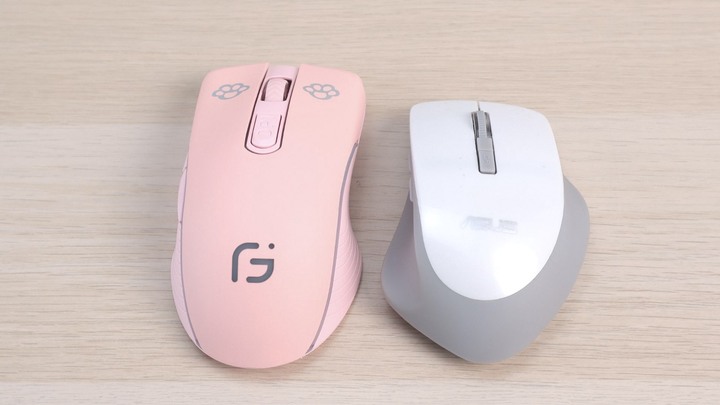 點我看大圖 難得的粉色無線滑鼠 OGORUS X9,具備 2.4GHz + 藍牙,還是個靜音滑鼠!