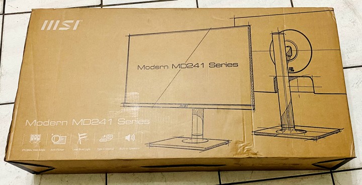 微星 MSI Modern MD241PW 開箱