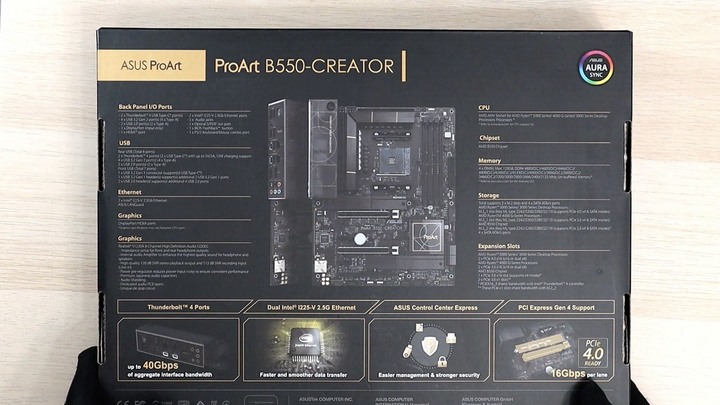 我的第一張 AMD 主機板 ASUS ProArt B550 Creator，萬元不到居然有 Thunderbolt 4！