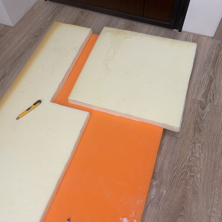 舊沙發DIY更換高密度泡棉