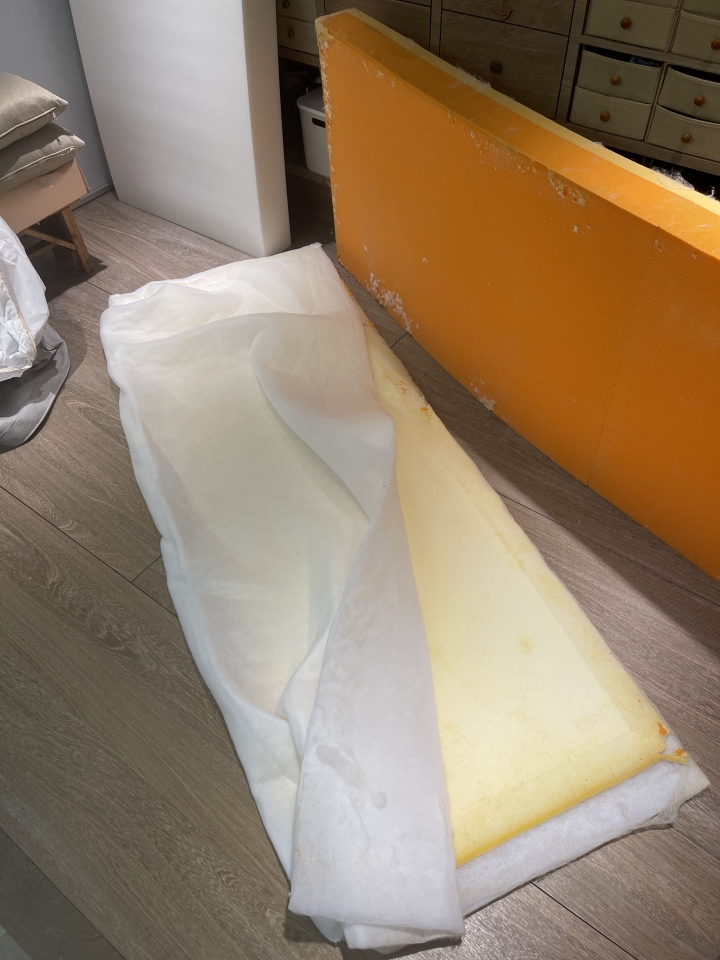 舊沙發DIY更換高密度泡棉