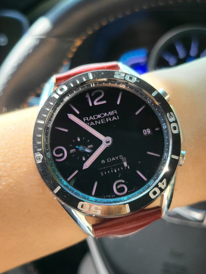 新禧馬臂皮晶片錶帶搭配 Galaxy Watch 3 分享