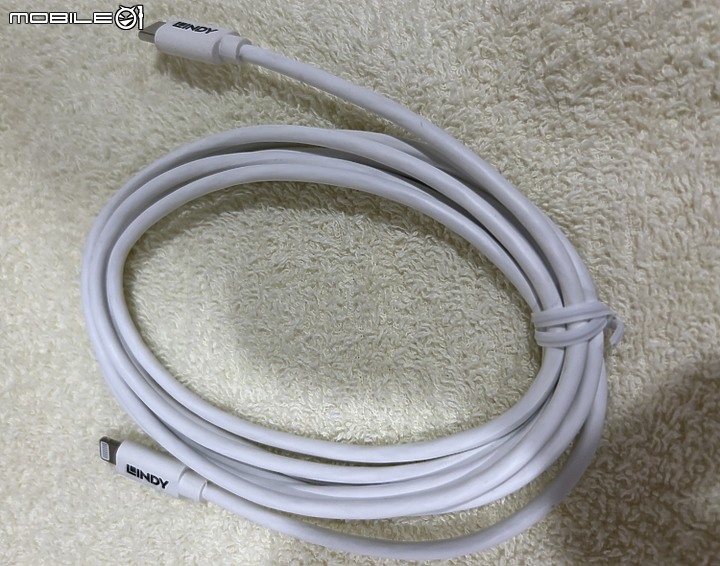 MFi認證 LINDY林帝USB-C TO LIGHTNING 傳輸線開箱測試