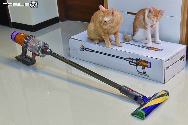 Dyson V12 Detect Slim Total Clean無線吸塵器試用|貓奴必備清潔神器!(附V8 Slim比較)