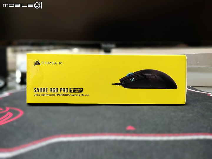 雞蛋糕爸爸開箱之敗家愛歹丸 Corsair 海盜船SABRE RGB PRO 軍刀電競滑鼠