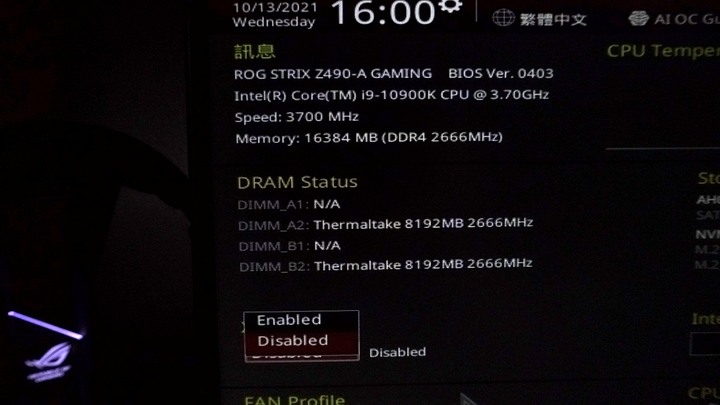 【學習XMP】小白初玩XMP系統~~ TT TOUGHRAM RGB 8G*2 DDR4-3600MHz試玩