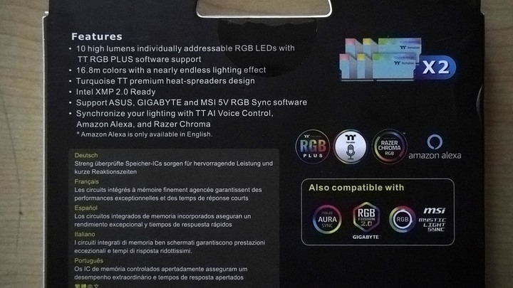 【學習XMP】小白初玩XMP系統~~ TT TOUGHRAM RGB 8G*2 DDR4-3600MHz試玩