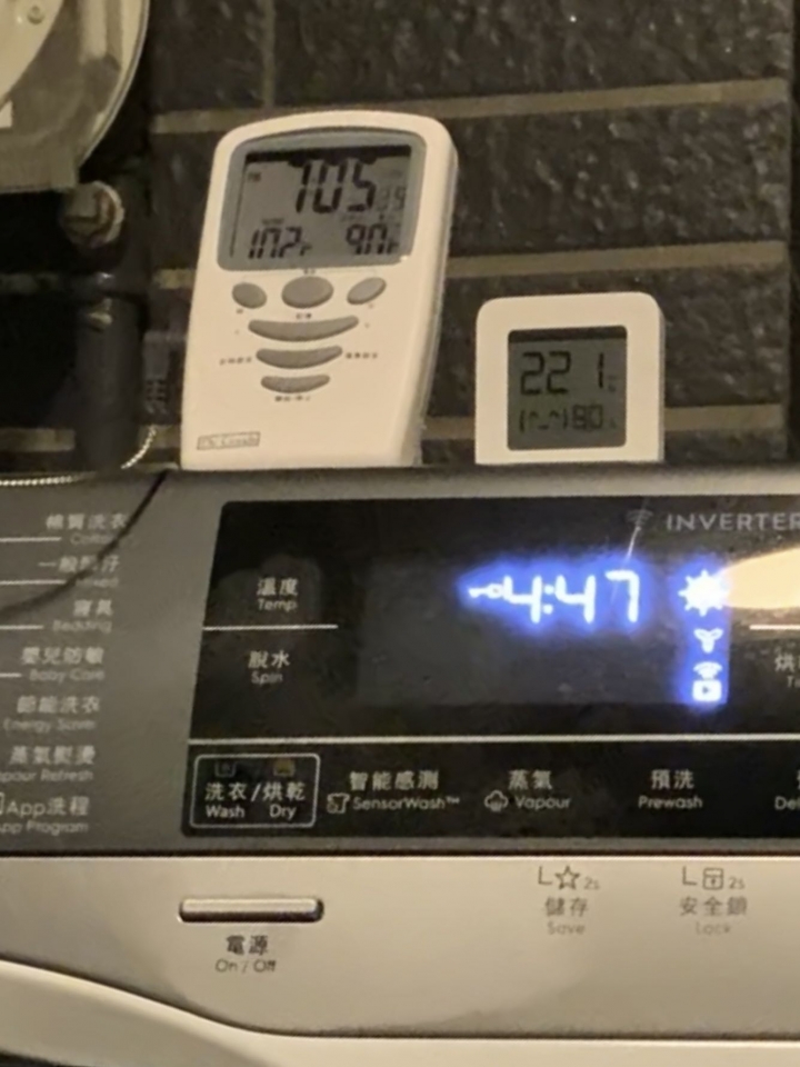 博朗格 & 伊萊克斯 烘衣溫度實測 Blomberg TPF8352WZ & Electrolux EWW1141AEWA