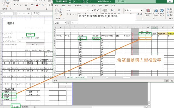 不同excel檔案, 怎可將資料同步