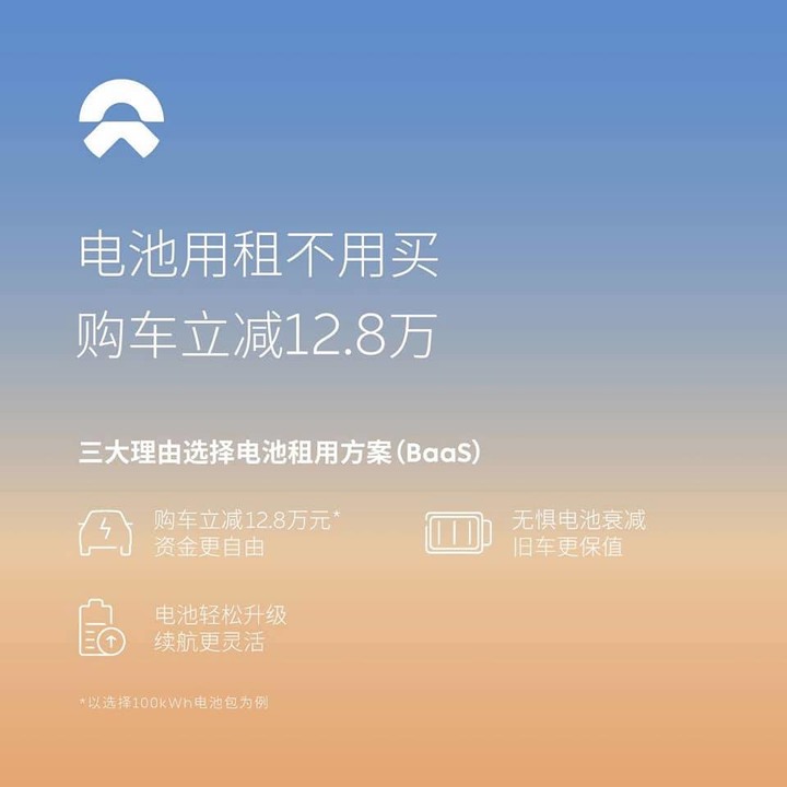 蔚來創新的BaaS方案，電池即服務，一個解決電動車痛點的銷售模式