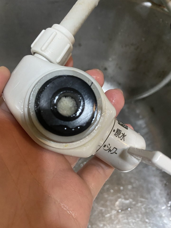 水龍頭一直被堵住，看得出來是什麼嗎