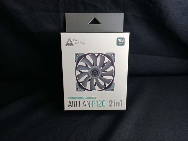潛力股的鄰家女孩 Montech Air Fan P120 風扇開箱頻測 及機殼電源倉上安裝風扇溫度測試