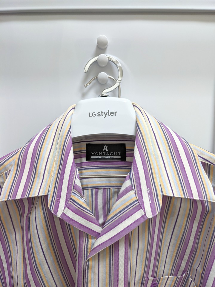 點我看大圖 【試用招募】LG styler輕乾洗,殺菌除蟎一把罩,亞麻紋象牙白 E523IR