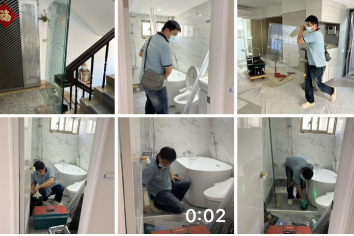 網路遇到不順利的分包~但有一家是很好的門窗公司~淋浴門、烤漆玻璃也找他們幫忙