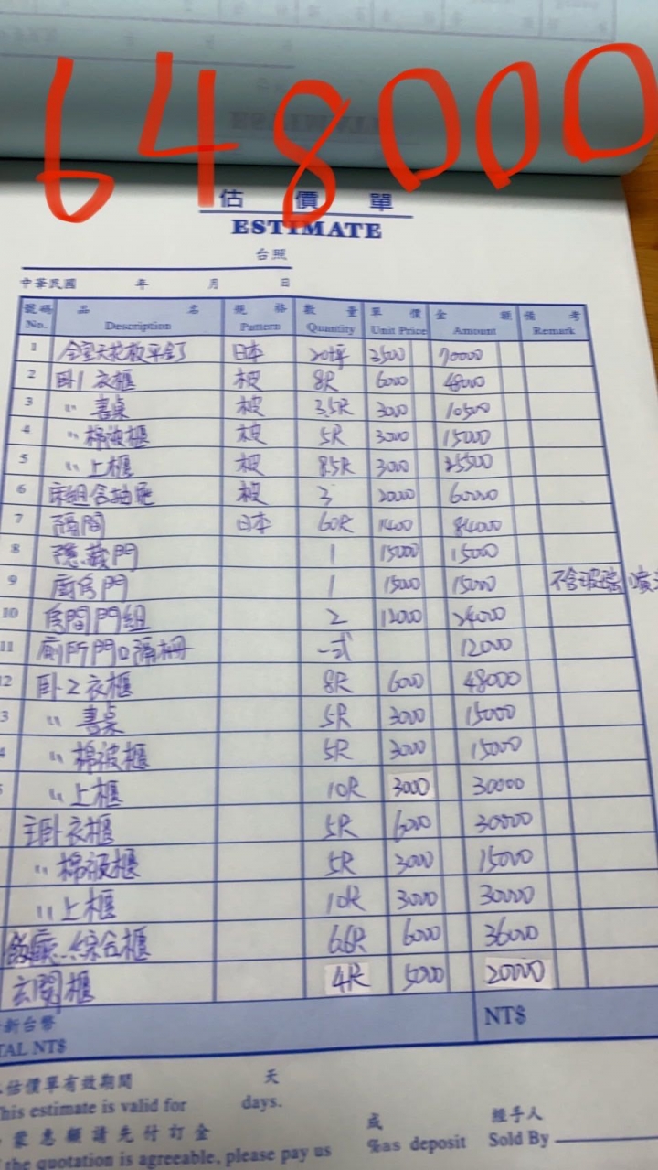 20年房屋修繕報價請益