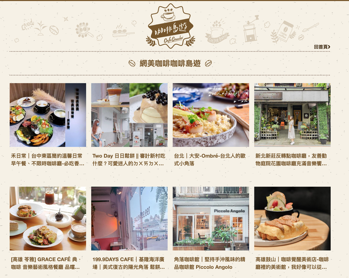 有平台整理的咖啡店名單