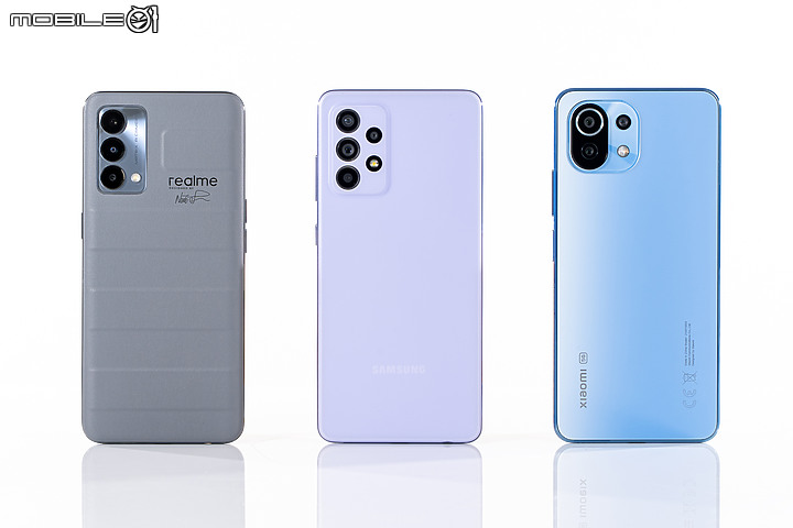 三星Galaxy A52s / realme GT大師版 / 小米11 Lite 5G NE比較|S778G特色中階之爭!