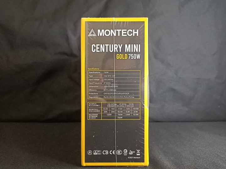 Montech Century Mini Sfx 750W 金牌全模組電源 開箱拆解