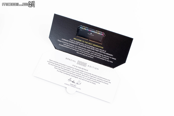 DDR5 記憶體首波效能來襲 CORSAIR DOMINATOR PLATINUM RGB DDR5 記憶體 VIP 套組開箱實測