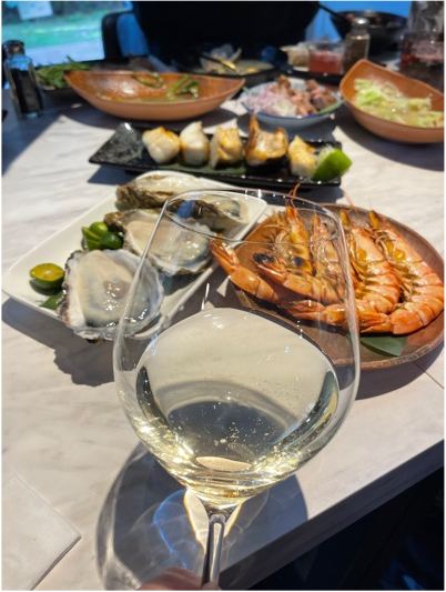 微醺之夜美食超享受餐酒搭，紅酒+燒烤＆白酒+海鮮