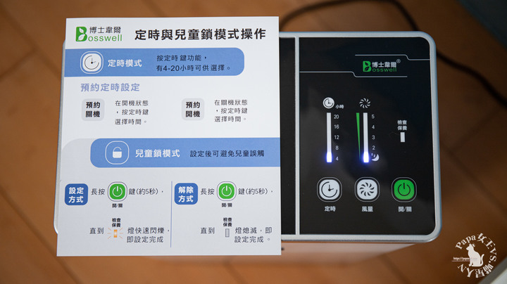開箱實測 -博士韋爾Bosswell- CP值最好的免濾網空氣清淨 Mon Air 水洗式-AL130 雙電離抗敏滅菌空氣清淨機 5-18坪