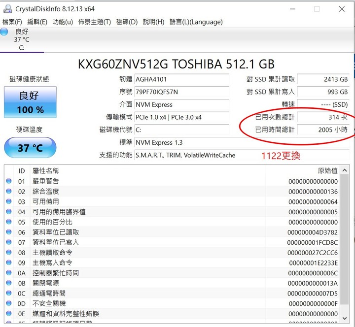 [HP保固維修經驗] 送去原廠維修的筆電，硬碟已使用2002小時，這樣正常嗎？