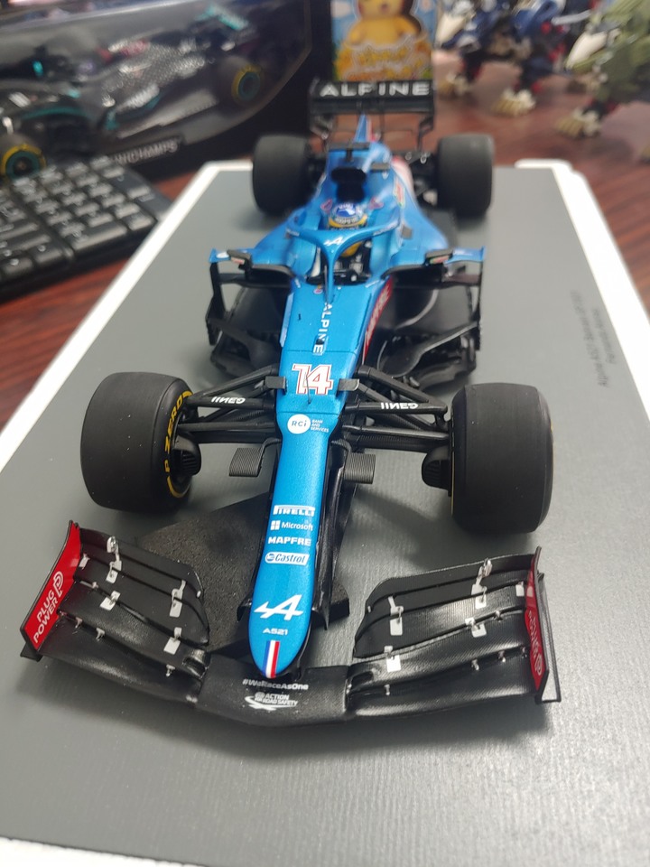 [開箱]1/18 SPARK ALPINE F1  TEAM  A521 FERNANDO ALONSO 2021