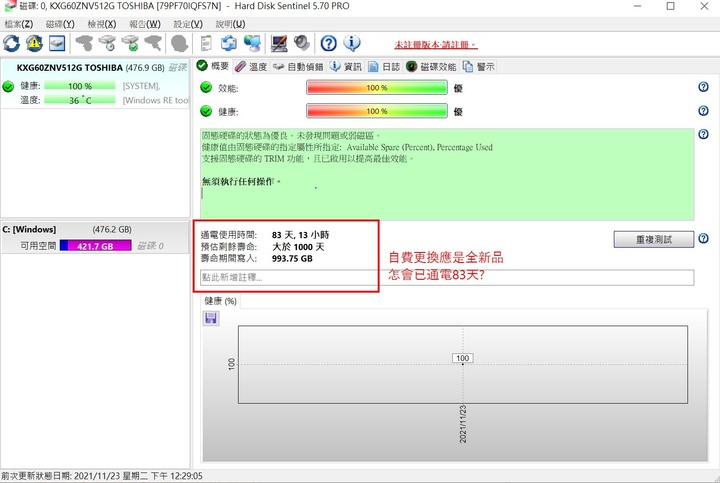 [HP保固維修經驗] 送去原廠維修的筆電，硬碟已使用2002小時，這樣正常嗎？